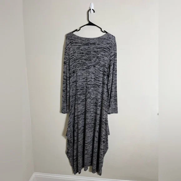 Bryn Walker Black and Gray Maxi Dress Size L - Picture 6 of 11